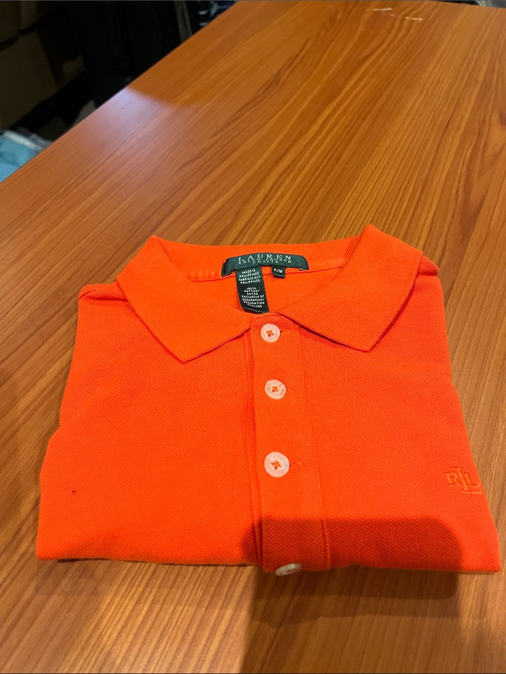 Ralph Lauren Women's Orange Polo Shirt